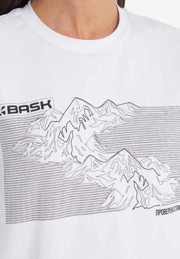 Футболка женская Bask Topography Lt V2, Белый