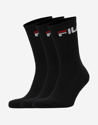 Носки FILA, 3 пары, Черный женщинам