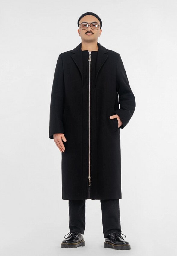 Пальто однобортное IZ13