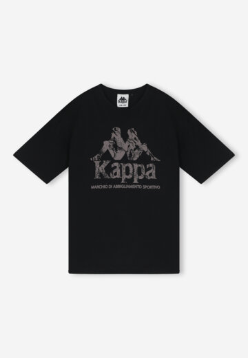 Футболка для мальчиков оверсайз Kappa, Черный