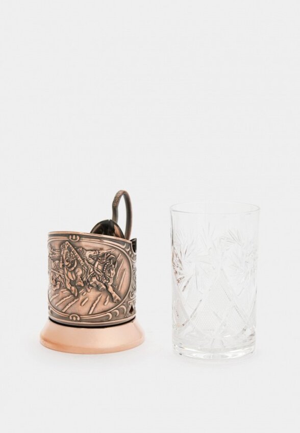 Стакан с подставкой Кольчугинский мельхиор