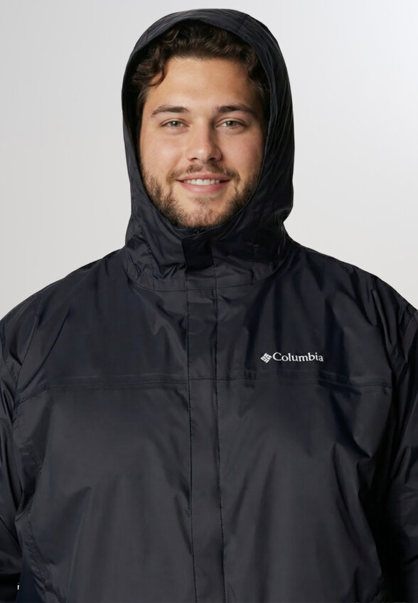 Куртка мембранная мужская Columbia Watertight II Jacket, Plus Size, Черный