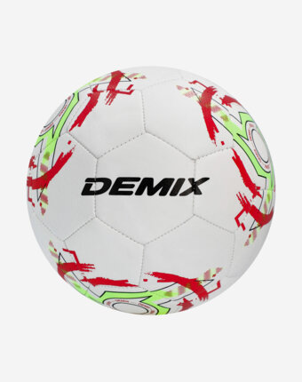 Мяч футбольный Demix DF500 Junior 4, Белый женщинам