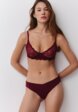 Полупрозрачные трусы-слипы из микрофибры и кружева4  - превью