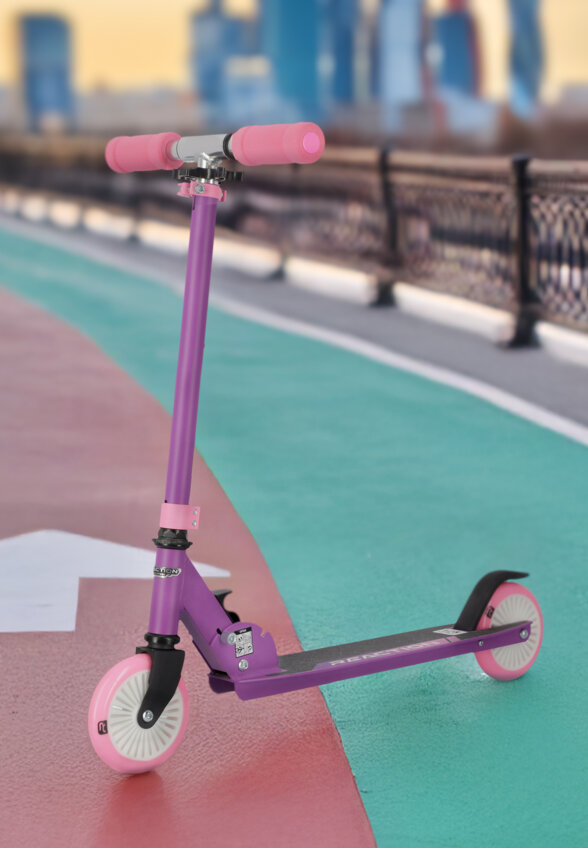 Самокат детский Reaction, 125 мм, Фиолетовый
