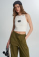 Майка женская Vans Oval Logo Tank, Бежевый2  - превью