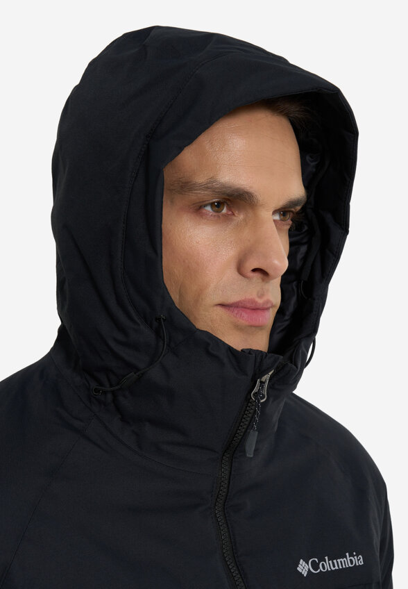 Ультралегкий пуховик мужской Columbia Grand Trek III Down Hooded Jacket, Черный