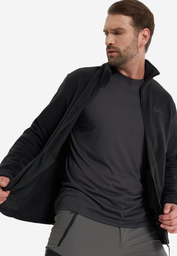 Джемпер флисовый мужской Jack Wolfskin Winterstein, Черный