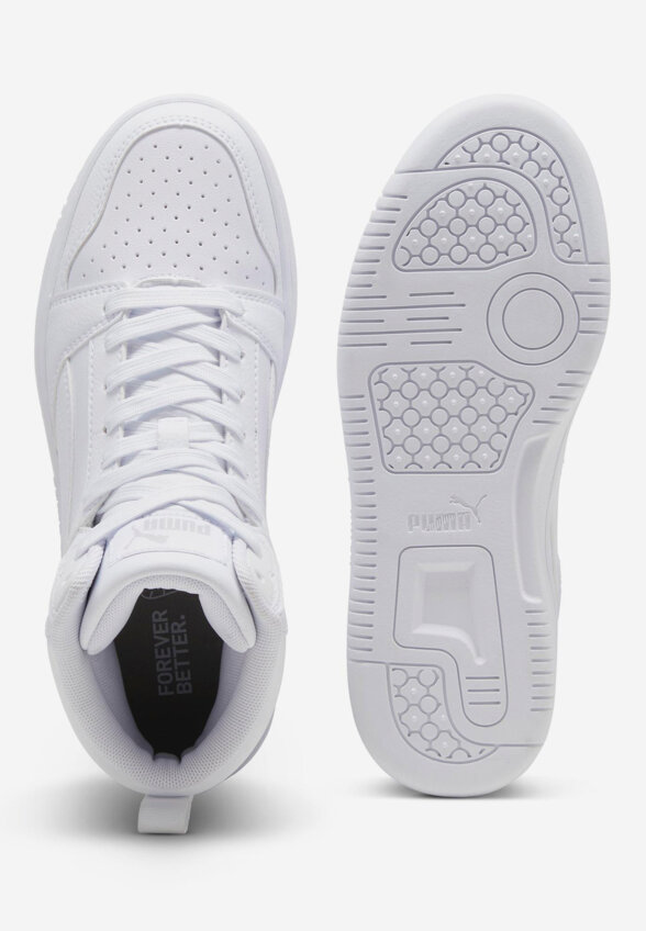 Кеды детские PUMA Rebound V6 Mid Jr, Белый