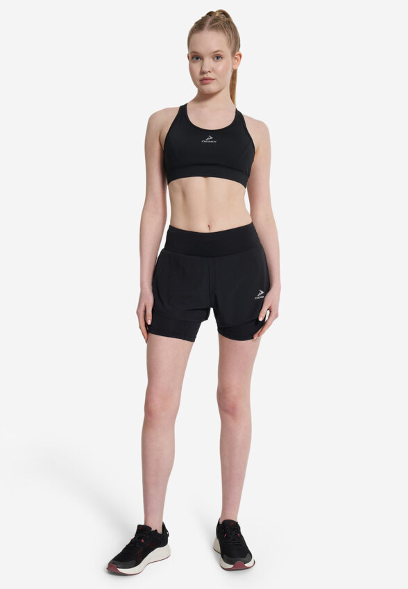Топ бра спортивный Demix ActiveMove Urban Mesh Back, Черный