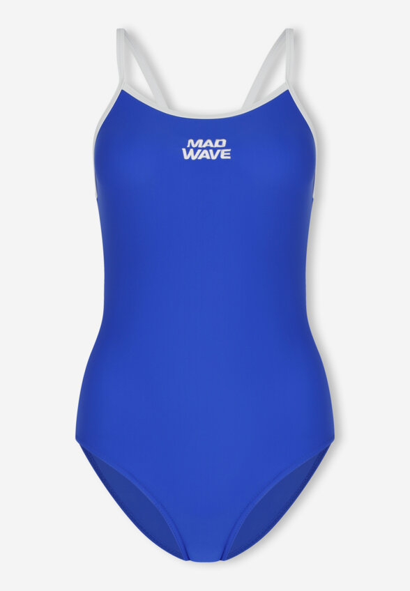 Купальник слитный женский Mad Wave Nera Anti-Chlor, Синий