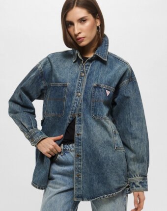 Рубашка джинсовая Guess Jeans женщинам