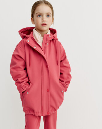 Ветровка Softshell на флисе для девочек детям