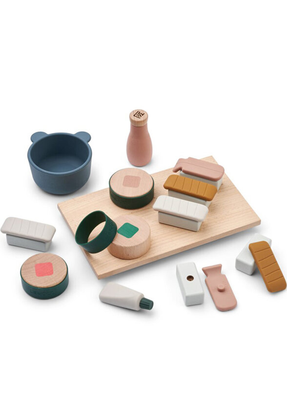 Игрушечный набор для приготовления суши ЛИВУД (LIEWOOD), мульти микс с песочным