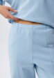 Широкие брюки с эффектом кислотной стирки4  - превью