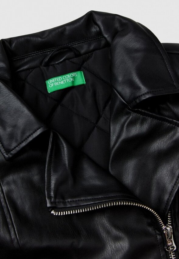 Куртка кожаная United Colors of Benetton