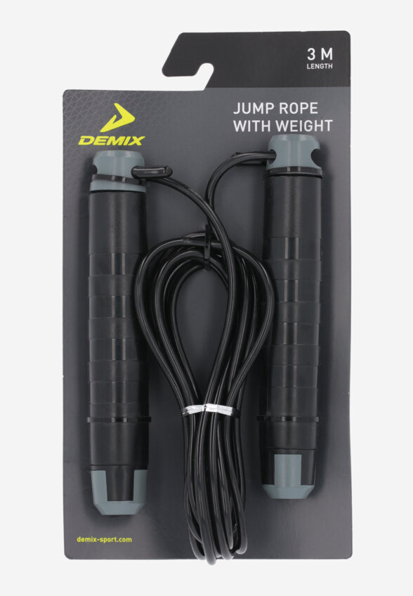 Скакалка с утяжелителями Demix, Черный