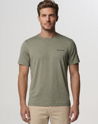 Футболка мужская Columbia Parsons Point SS Logo Tee, Зеленый женщинам