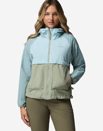 Ветровка женская Columbia Spire Valley Windbreaker, Зеленый женщинам