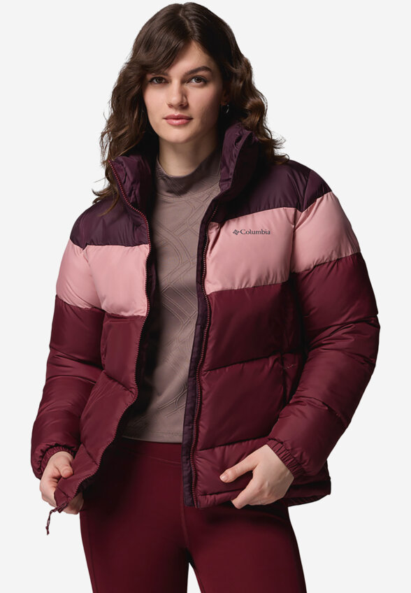 Куртка утепленная женская Columbia Puffect II Colorblock Jacket, Красный