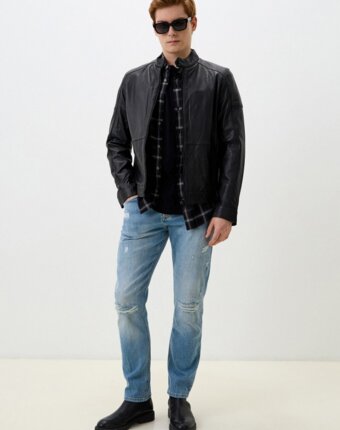 Куртка кожаная Urban Fashion for Men мужчинам