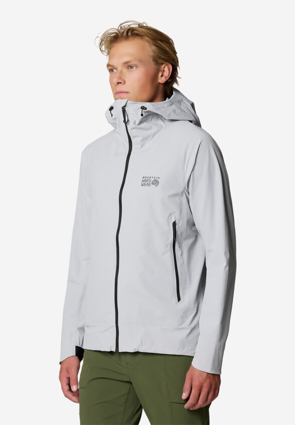 Куртка софтшелл мужская Mountain Hardwear Chockstone Alpine Lt Hooded Jacket, Серый