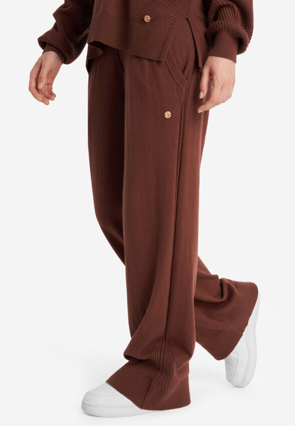 Брюки с кашемиром женские Sensana, Коричневый