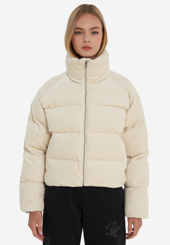 Пуховик женский PUMA Wardrobe Ess Corduroy, Бежевый