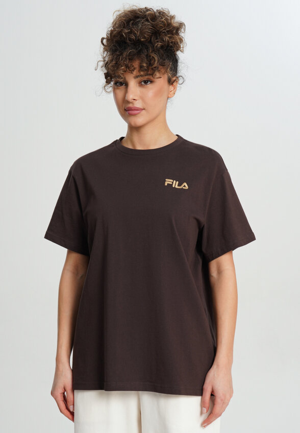 Футболка женская оверсайз FILA, Коричневый