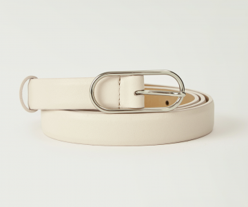 УЗКИЙ РЕМЕНЬ С ОВАЛЬНОЙ ПРЯЖКОЙ