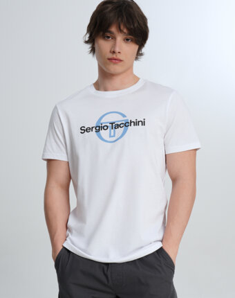 Футболка мужская Sergio Tacchini Essenziale, Белый женщинам