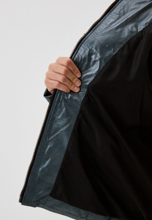 Куртка кожаная утепленная Снежная Королева