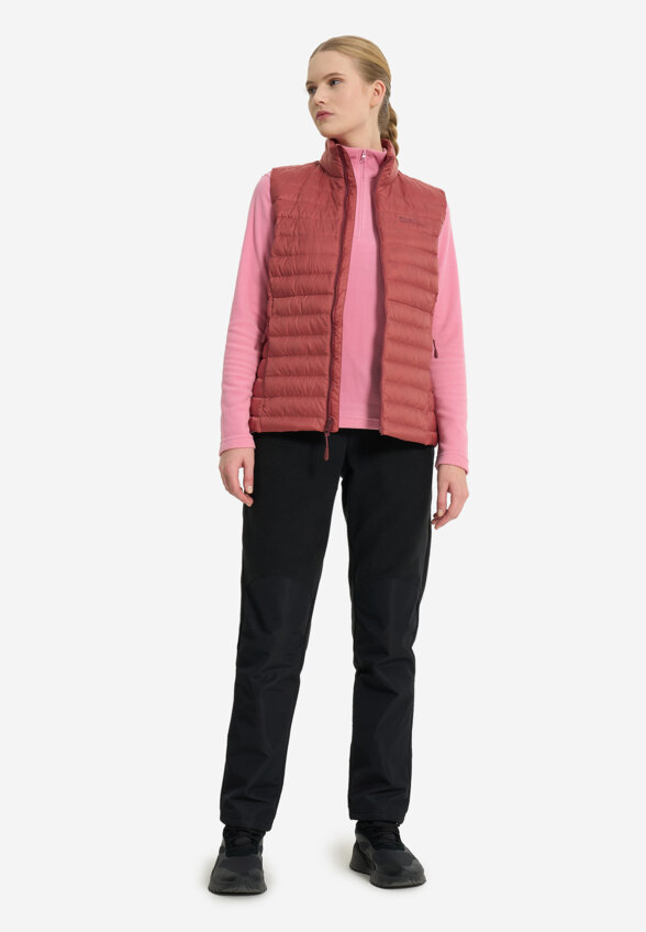 Жилет пуховый женский Jack Wolfskin Pilvi, Красный