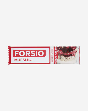 Батончик мюсли Forsio "Вишня-Йогурт", 30 г, Мультицвет женщинам