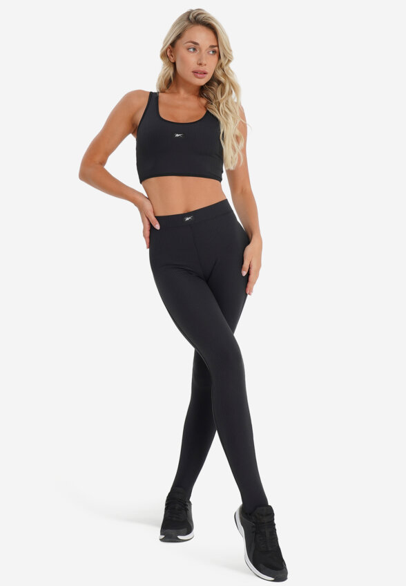 Легинсы женские Reebok Rib Stirrup, Черный
