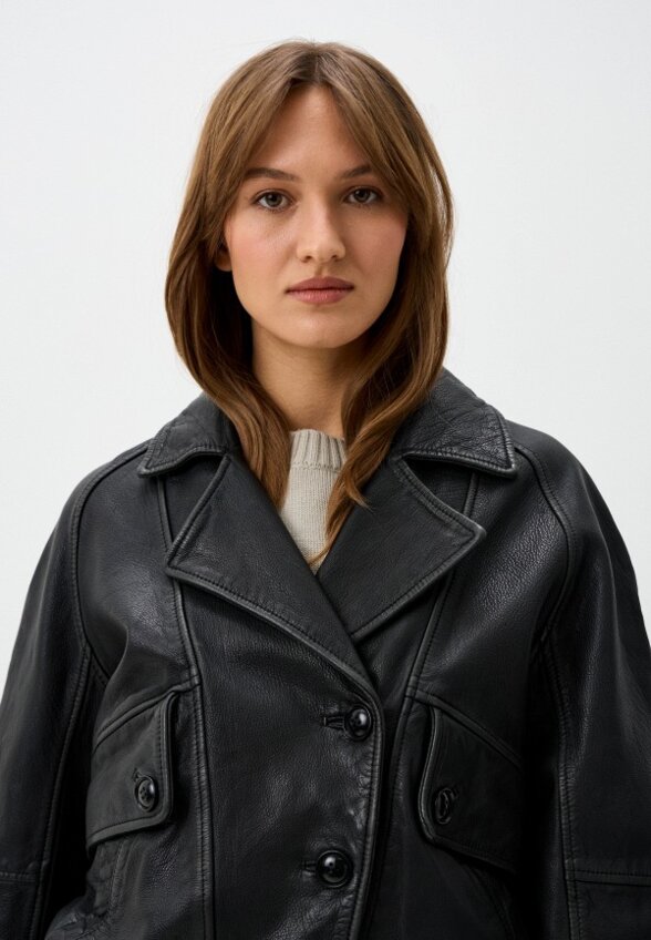 Куртка кожаная Снежная Королева