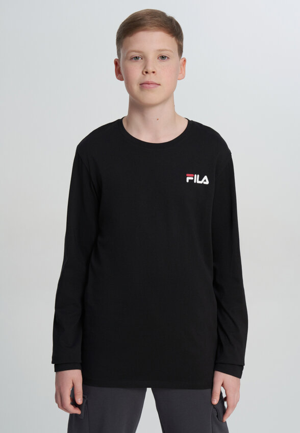 Лонгслив для мальчиков FILA, Черный