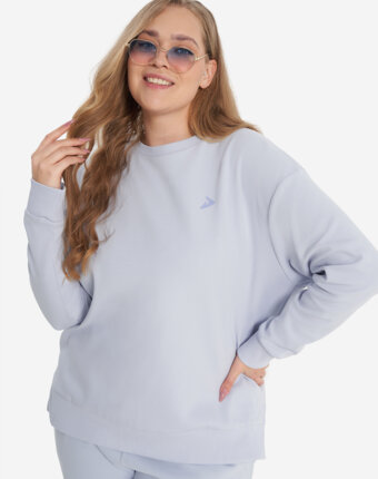 Свитшот женский Demix, Plus Size, Фиолетовый женщинам