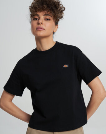 Футболка женская DICKIES Oakport Boxy, Черный женщинам