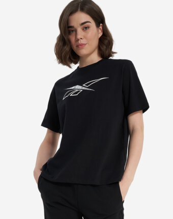 Футболка женская Reebok Brielle Crew, Черный женщинам