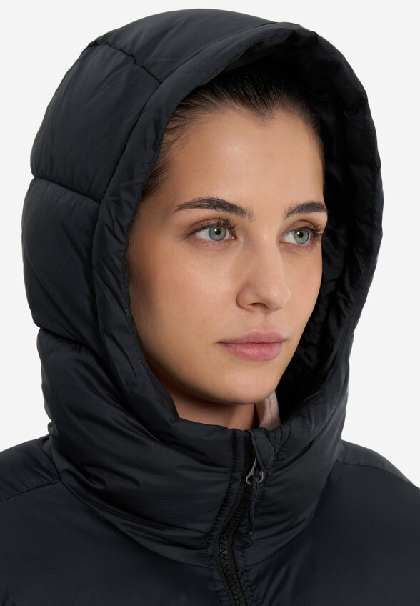 Куртка утепленная женская Columbia Puffect II Mid Hooded Jacket, Черный