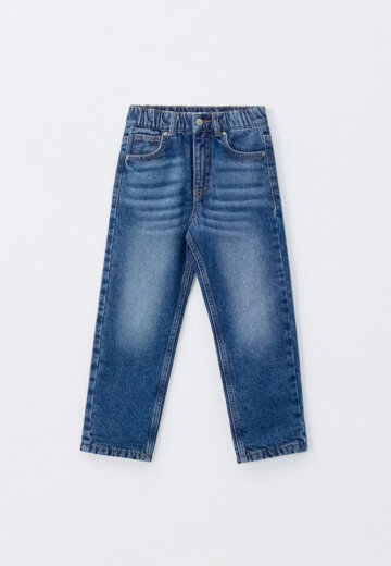 Утепленные джинсы Mom fit для девочек