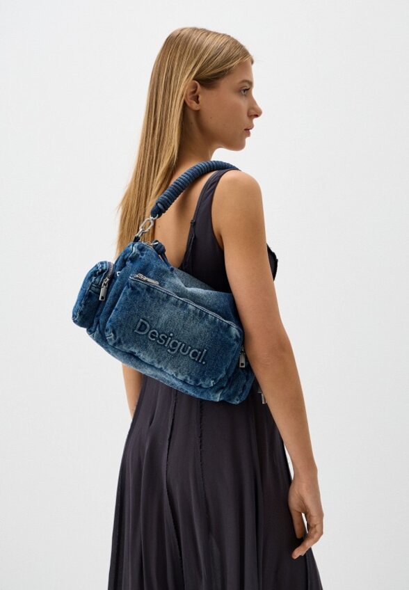 Сумка джинсовая и брелок Desigual