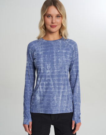Лонгслив женский Mountain Hardwear Crater Lake Long Sleeve, Синий женщинам