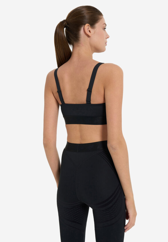 Топ бра спортивный Demix MuseFit Dance Flock, Черный