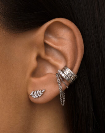 Серебряный классический кафф MIESTILO MIE женщинам