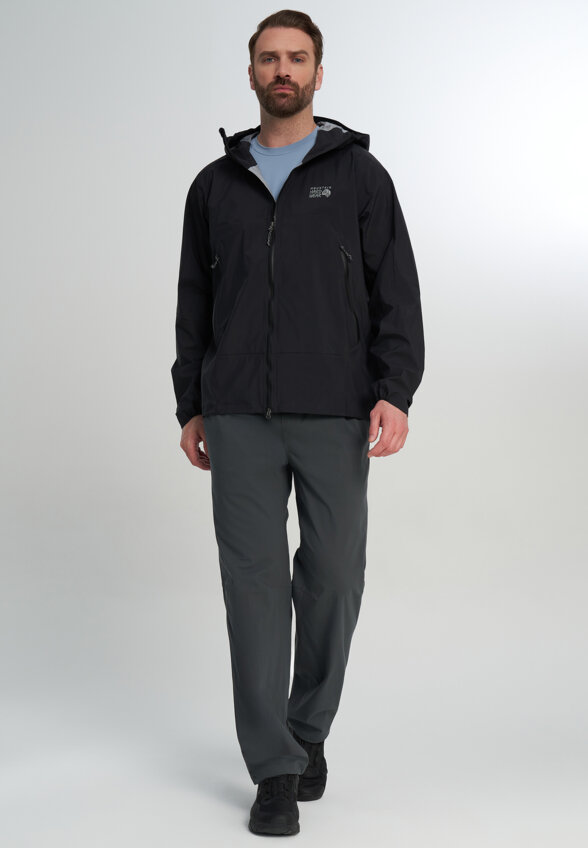 Куртка мембранная мужская Mountain Hardwear Cloud Cipher Hooded Jacket, Черный