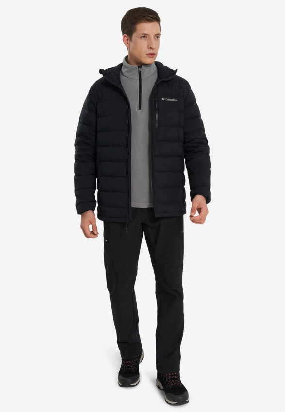 Ультралегкий пуховик мужской Columbia Drift Peak Stretch Down Hooded Jacket, Черный