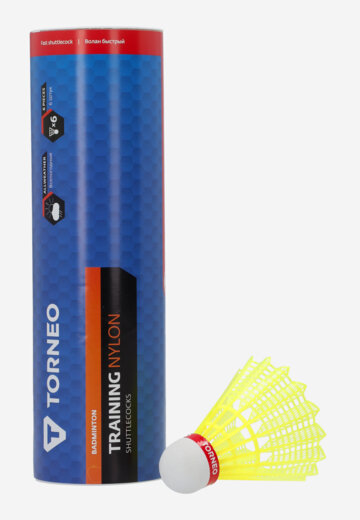 Набор воланов для бадминтона Torneo, 6 шт, Желтый