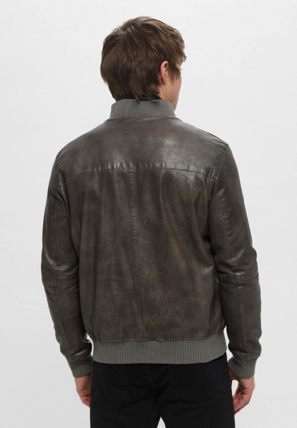 Куртка кожаная Blouson